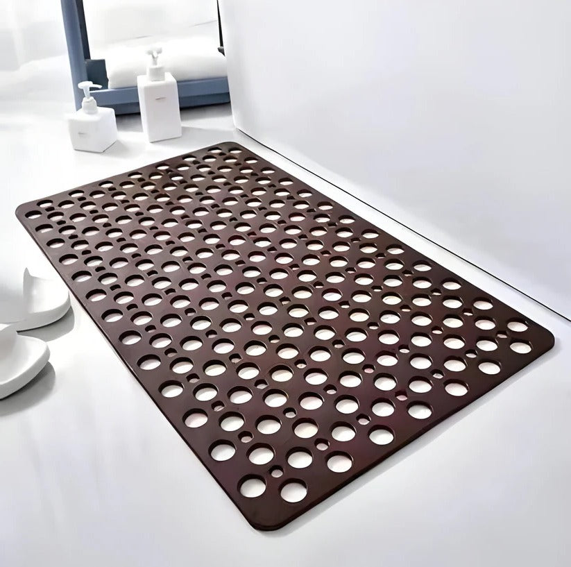Non-Slip Shower Mat for Bathroom - Quick-Dry, Machine Washable, Anti-Bacterial, and Stylish Design
