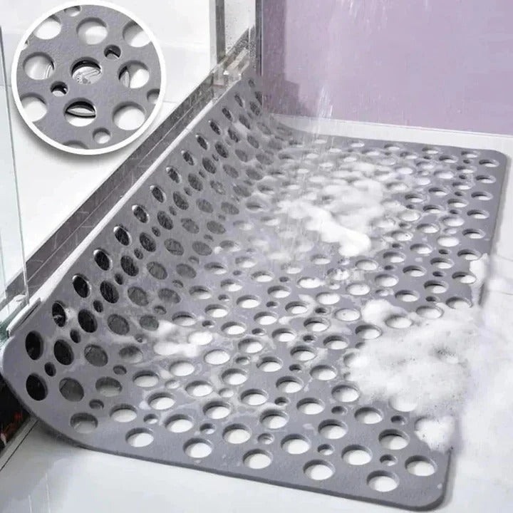 Non-Slip Shower Mat for Bathroom - Quick-Dry, Machine Washable, Anti-Bacterial, and Stylish Design