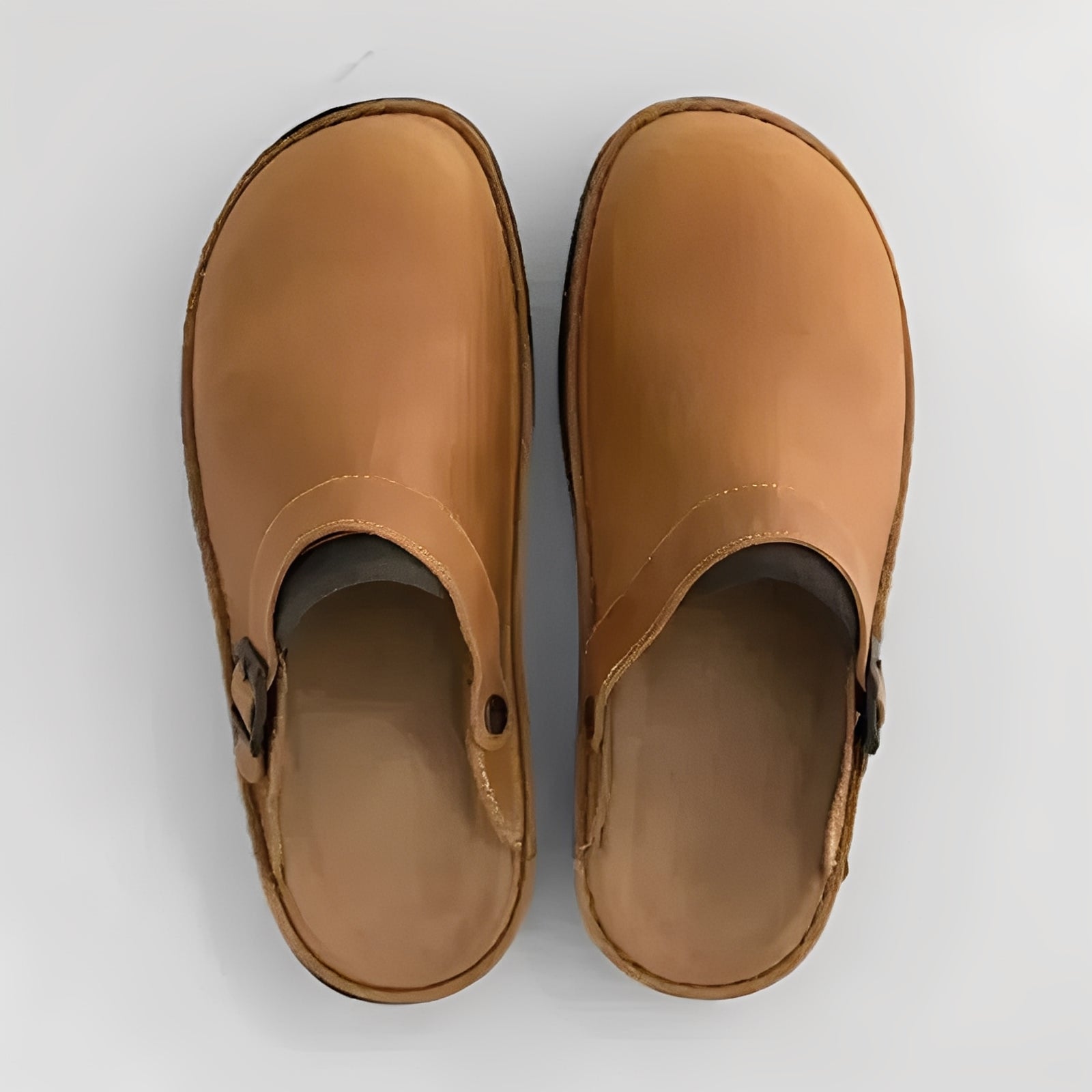 Men's Premium Leather Slippers with Comfort Support Insole - Stylish & Durable Footwear