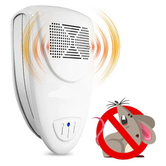 Ultrasonic Rodent Deterrent Plug-In Device | Effective Pest Control for Mice and Rats | Safe, Eco-Friendly Solution