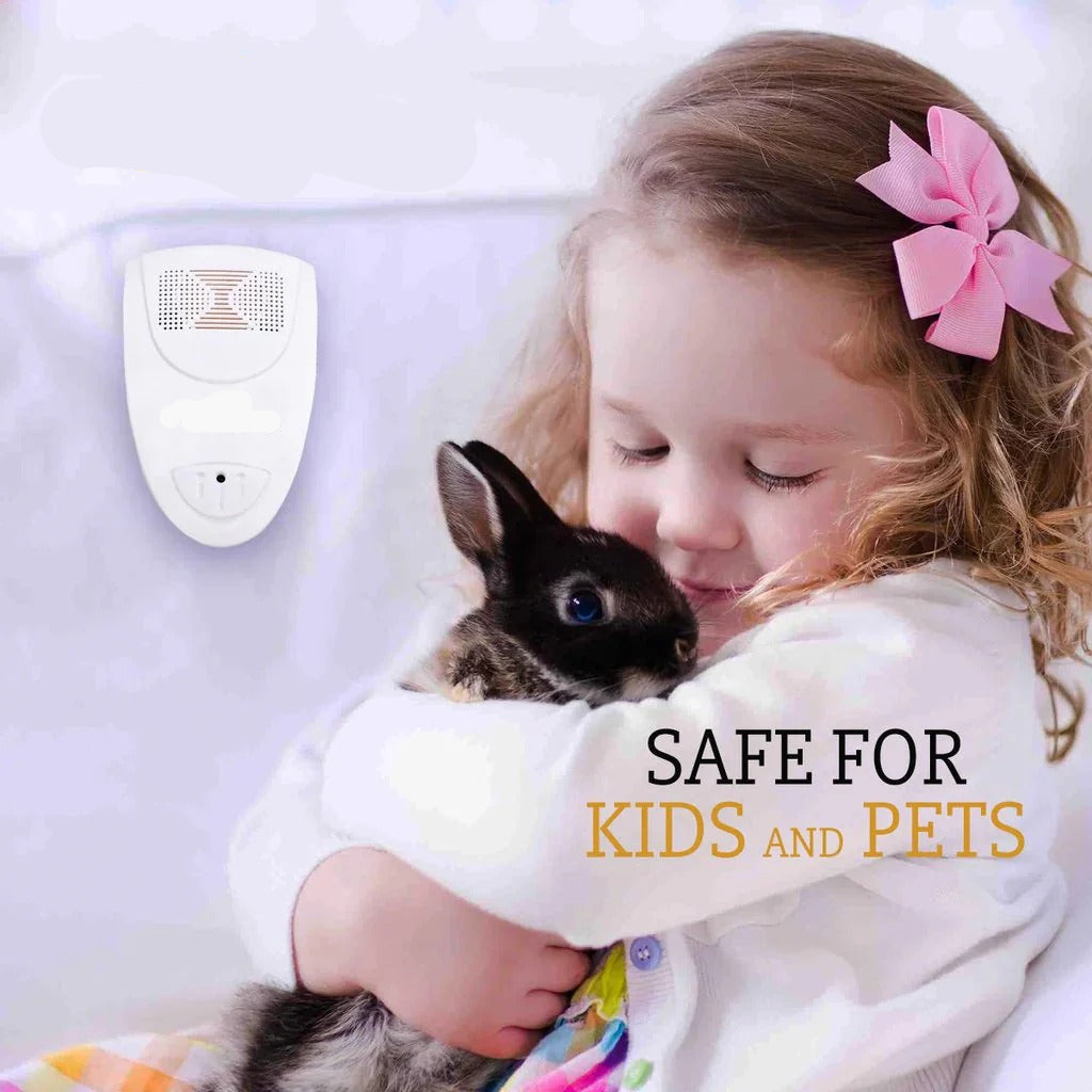 Ultrasonic Rodent Deterrent Plug-In Device | Effective Pest Control for Mice and Rats | Safe, Eco-Friendly Solution
