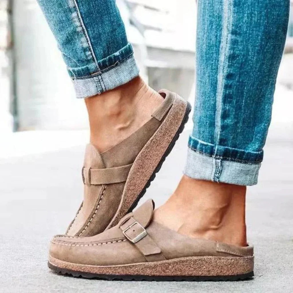Women's Cushioned Slipper Sandals with Arch Support - Comfortable Footwear for Home & Outdoors