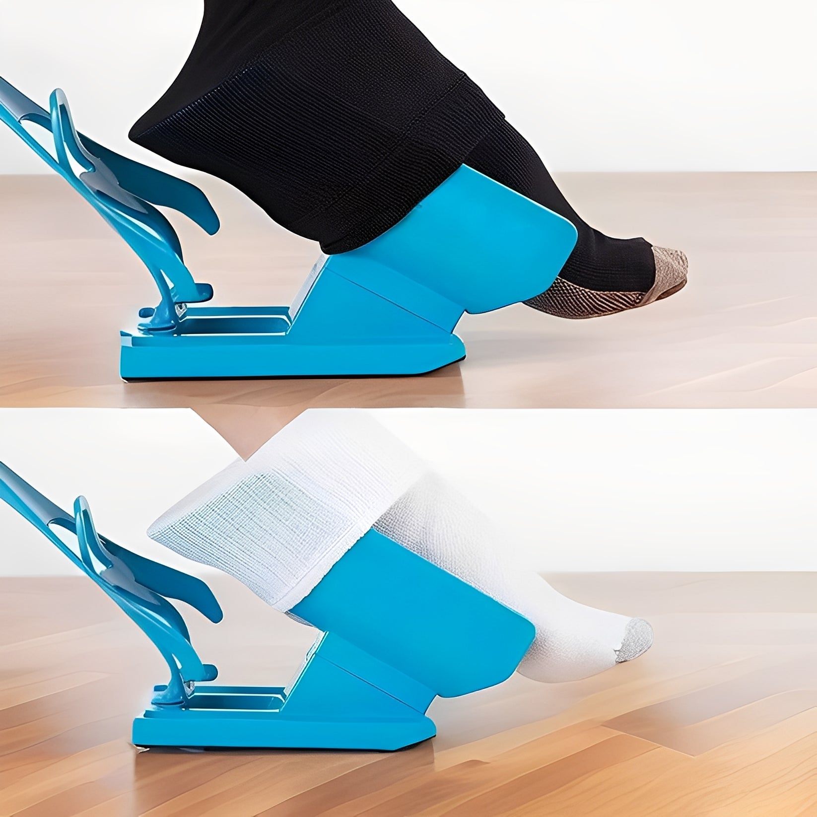 Compression Stocking Aid with Long Handle - Easy Dressing Tool for Seniors and Mobility Assistance
