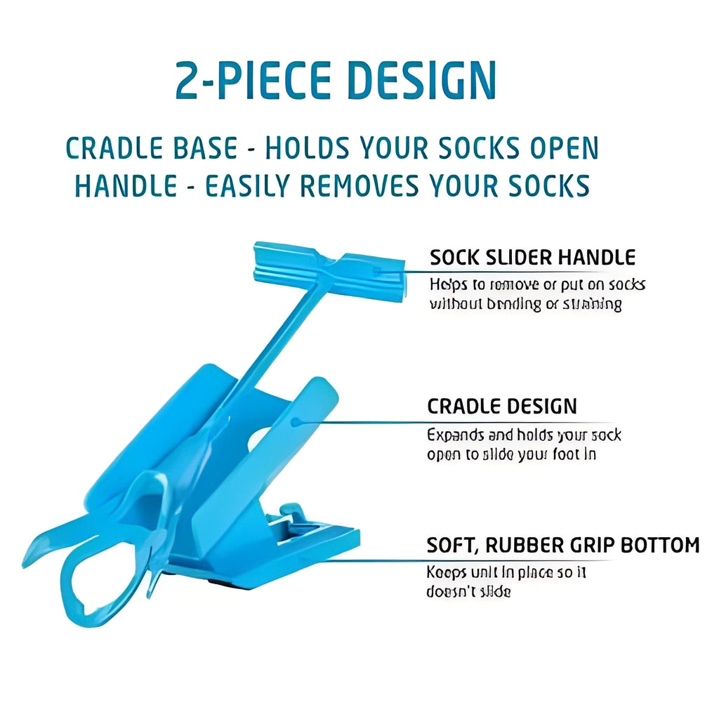 Compression Stocking Aid with Long Handle - Easy Dressing Tool for Seniors and Mobility Assistance
