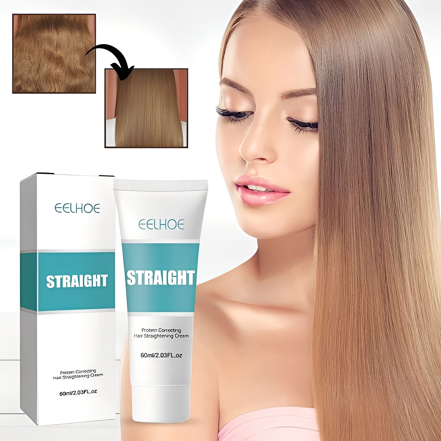 Keratin-Infused Hair Cream - 60 ml | Nourishing & Strengthening Formula for Smooth, Healthy Hair