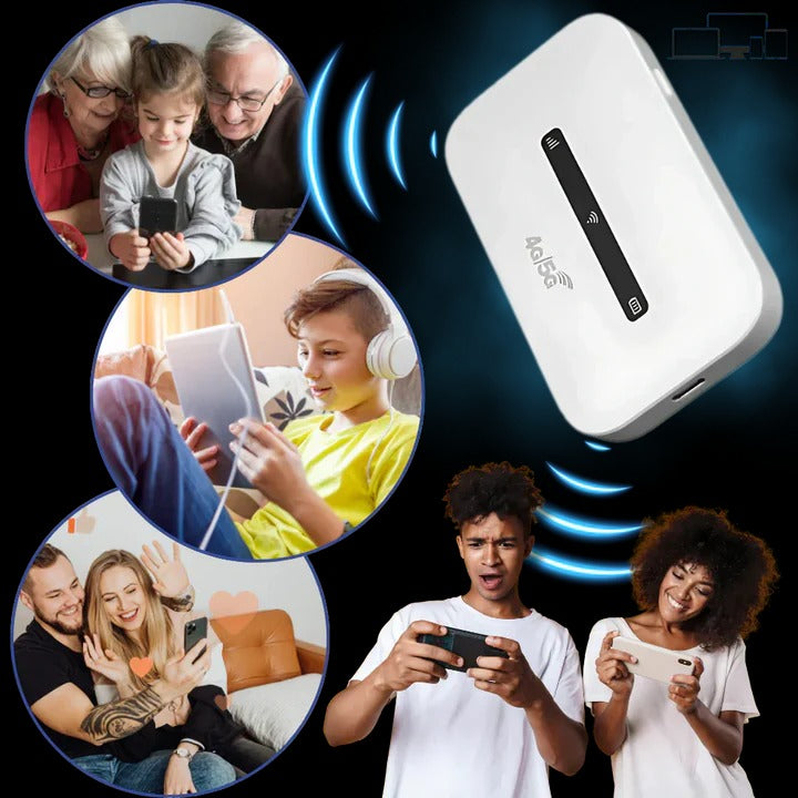4G LTE Portable Wi-Fi Router with SIM Slot - High-Speed Mobile Internet Access Anywhere