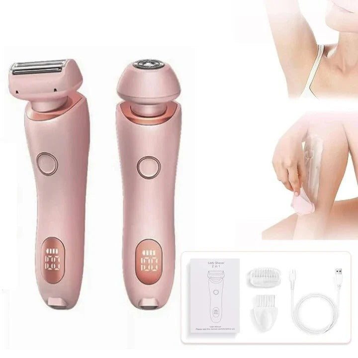 Rechargeable Cordless Women's Hair Trimmer - Precision Grooming Tool for Effortless Hair Removal