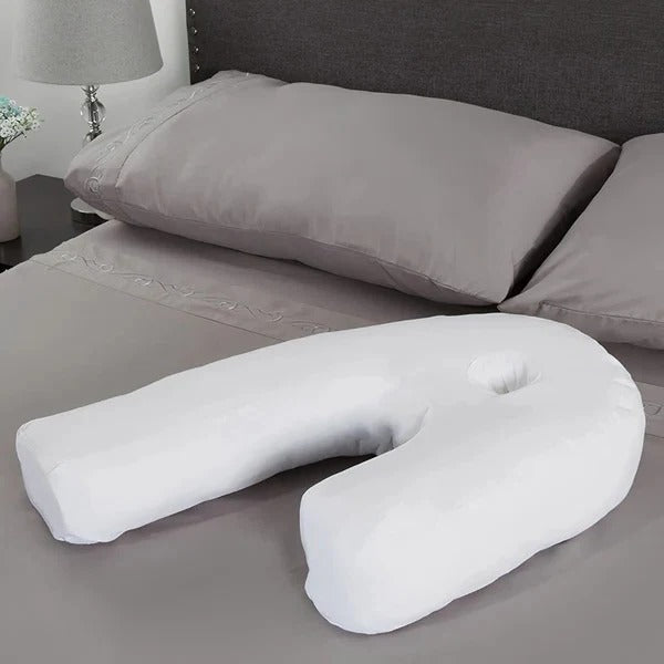 Ergonomic Side Sleeper Pillow with Ear Hole Design - Comfortable Support for Side Sleepers
