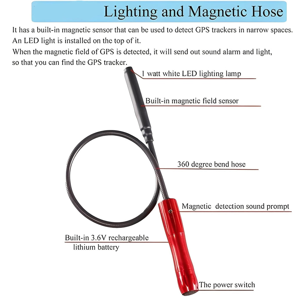 Rechargeable RF Signal Scanning Device - Portable Frequency Detector with Long Battery Life