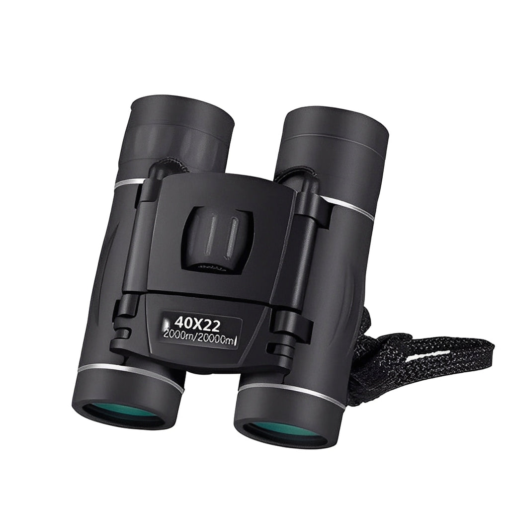 Compact 40x22 Portable Binoculars - Foldable Design for Easy Travel & Outdoor Adventures