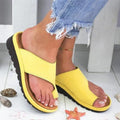 Stylish Slip-On Sandals for Women - Premium PU Leather Upper, Comfortable and Versatile Footwear