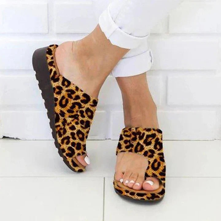 Stylish Slip-On Sandals for Women - Premium PU Leather Upper, Comfortable and Versatile Footwear