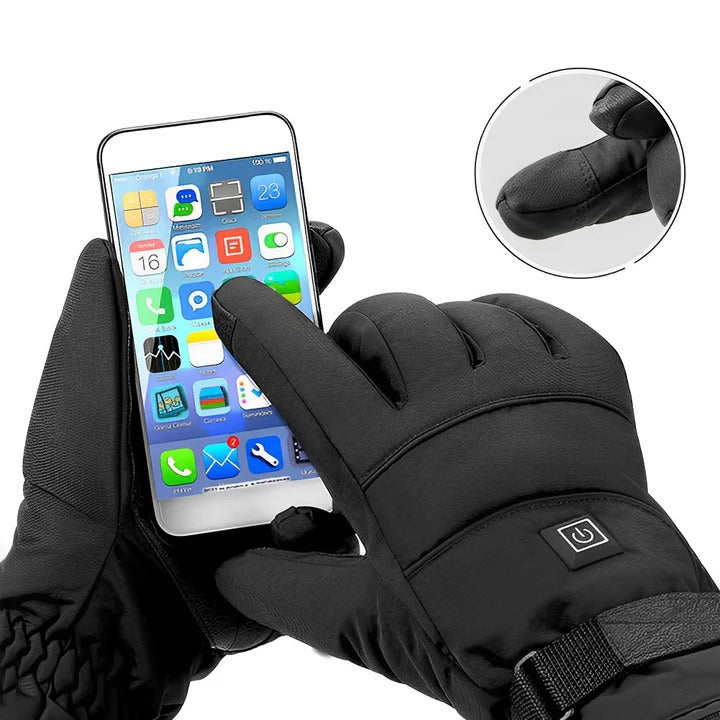 Rechargeable Electric Heated Gloves for Ultimate Warmth - Adjustable Temperature, Waterproof, & Touchscreen Compatible