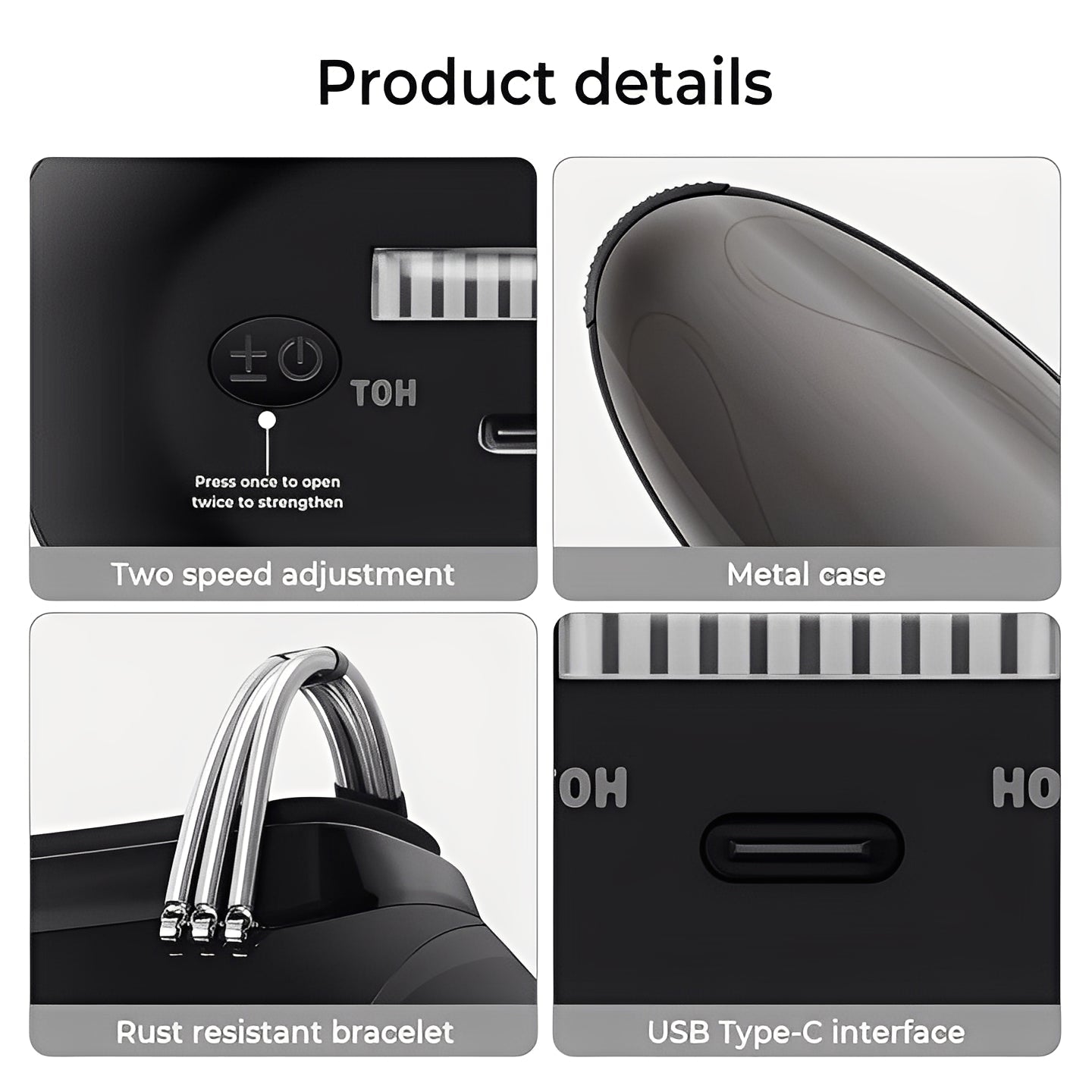 Portable USB Rechargeable Handheld Massager - Deep Tissue Relief & Relaxation for Home & Travel
