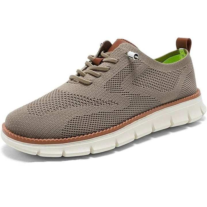 Men's Urban Casual Walking Shoes - Breathable Knit Upper & Wide Toe Box for Comfort