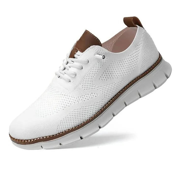 Men's Urban Casual Walking Shoes - Breathable Knit Upper & Wide Toe Box for Comfort