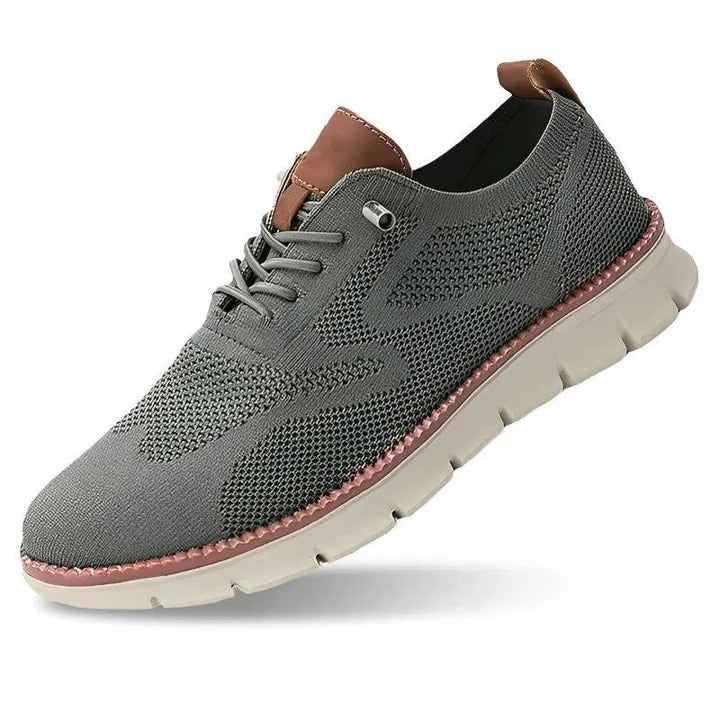 Men's Urban Casual Walking Shoes - Breathable Knit Upper & Wide Toe Box for Comfort
