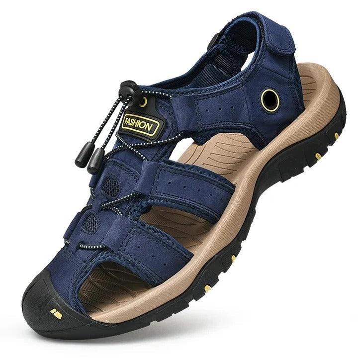 Men's Comfortable Summer Sandals - Elastic Slip-On Design for Easy Wear & Breathability