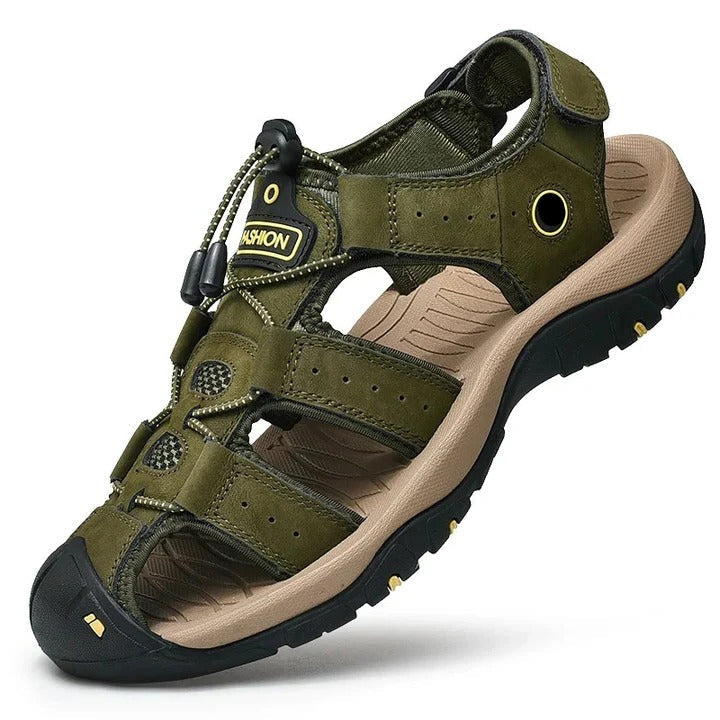 Men's Comfortable Summer Sandals - Elastic Slip-On Design for Easy Wear & Breathability