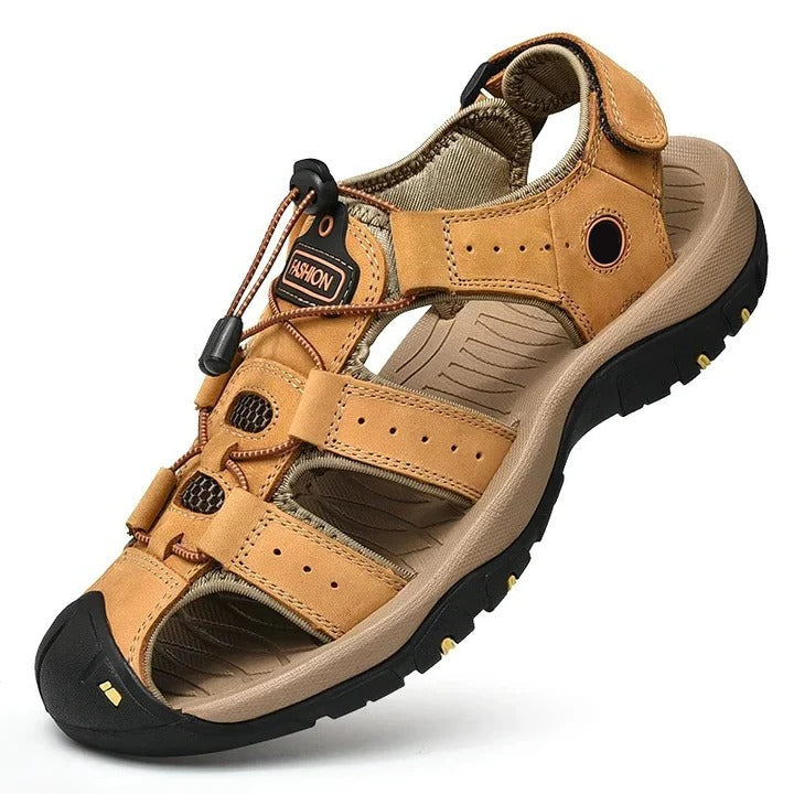 Men's Comfortable Summer Sandals - Elastic Slip-On Design for Easy Wear & Breathability