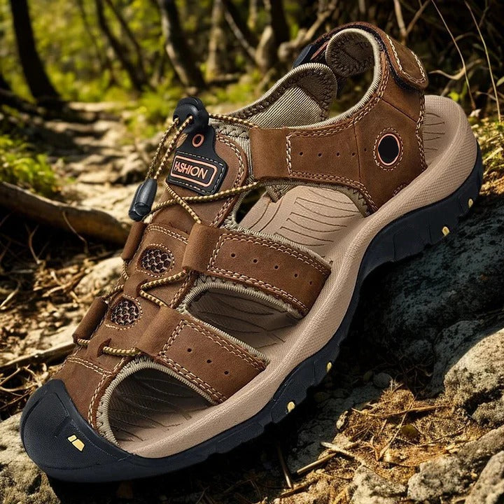 Men's Comfortable Summer Sandals - Elastic Slip-On Design for Easy Wear & Breathability