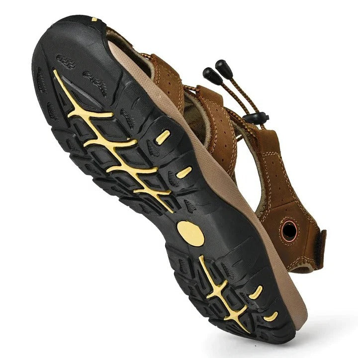 Men's Comfortable Summer Sandals - Elastic Slip-On Design for Easy Wear & Breathability