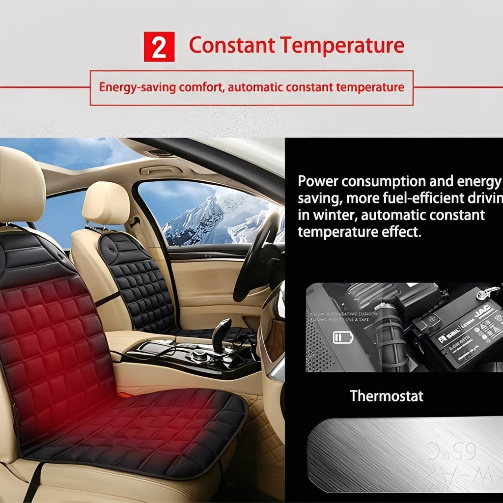 Premium Heated Car Seat Cushion with Adjustable Temperature Control for Ultimate Comfort