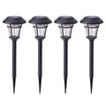 Set of 4 Outdoor Solar LED Garden and Pathway Lights - Eco-Friendly, Waterproof, and Energy-Efficient Lighting Solution