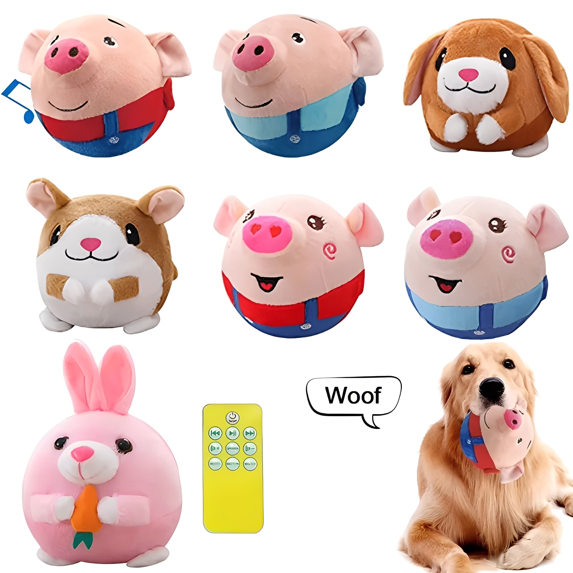 Interactive Dog Toy Ball with Touch-Activated Music & Motion Features - Engaging Playtime for Dogs