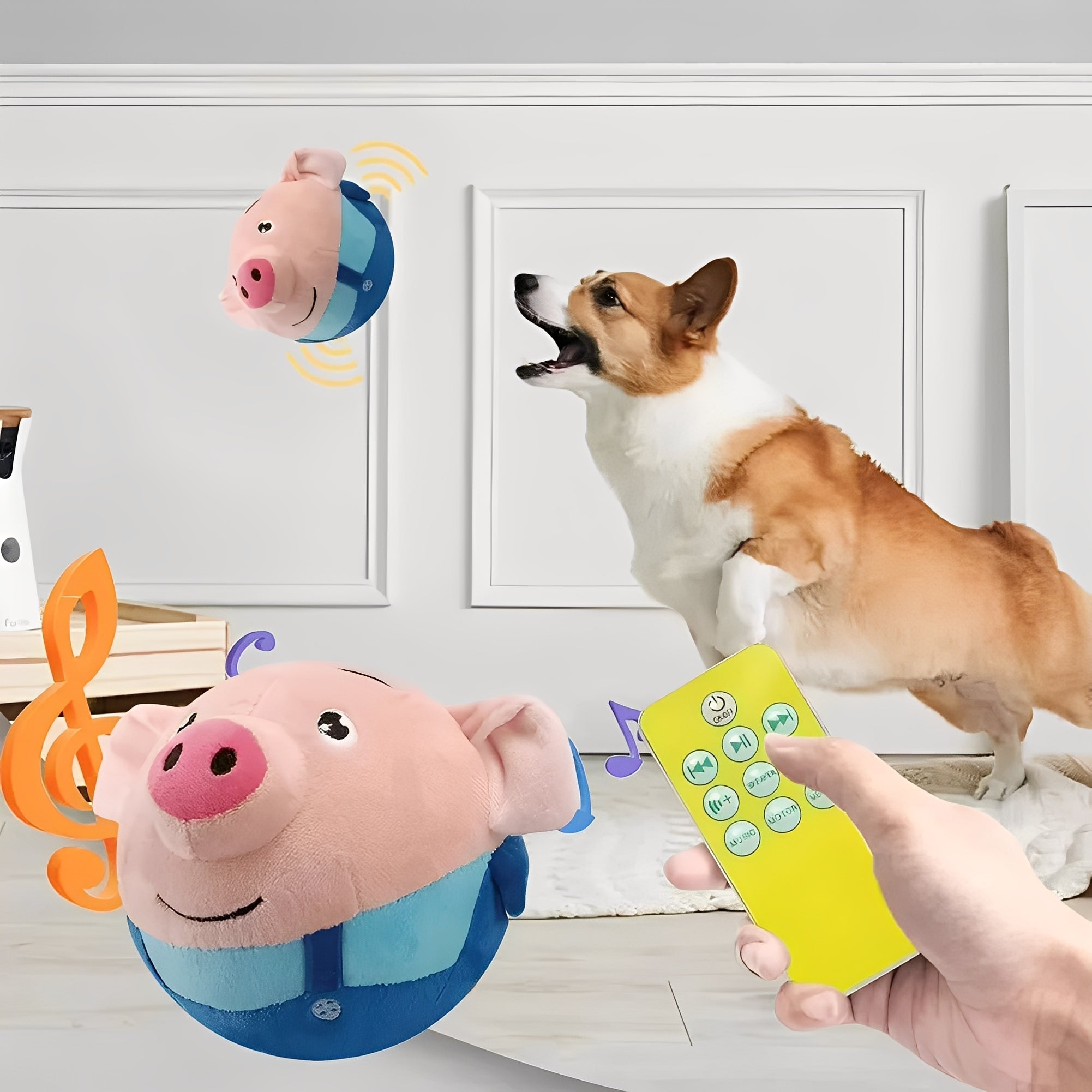 Interactive Dog Toy Ball with Touch-Activated Music & Motion Features - Engaging Playtime for Dogs