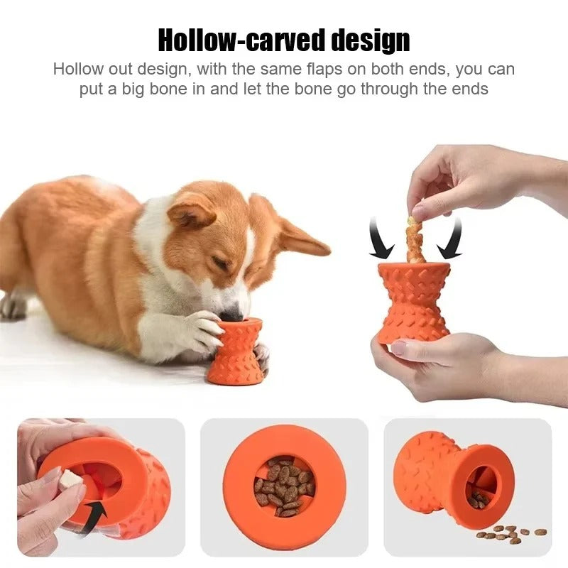 Interactive Dog Chew Toy Treat Dispenser - Perfect for Training, Playtime & Dental Health