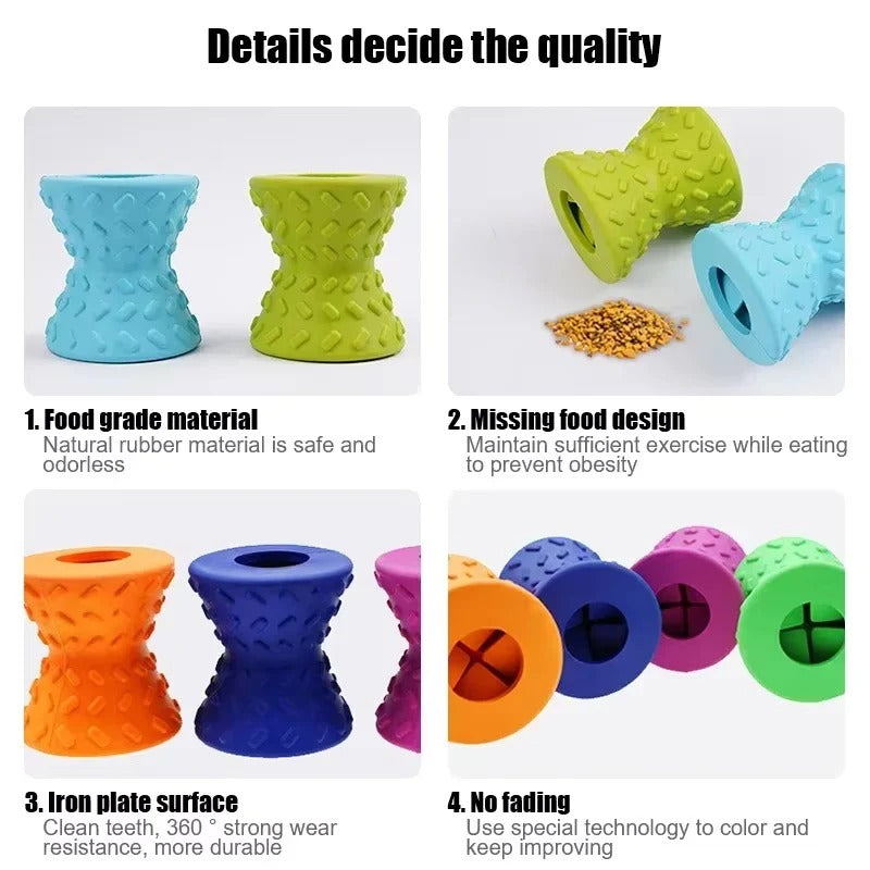 Interactive Dog Chew Toy Treat Dispenser - Perfect for Training, Playtime & Dental Health