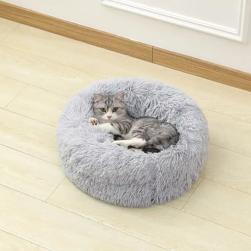 Luxurious Plush Pet Bed with Extra Cushioned Support for Ultimate Comfort