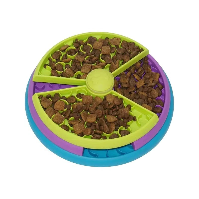 Interactive Puzzle Slow Feeder Bowl for Pets - Engaging Design to Promote Healthy Eating Habits