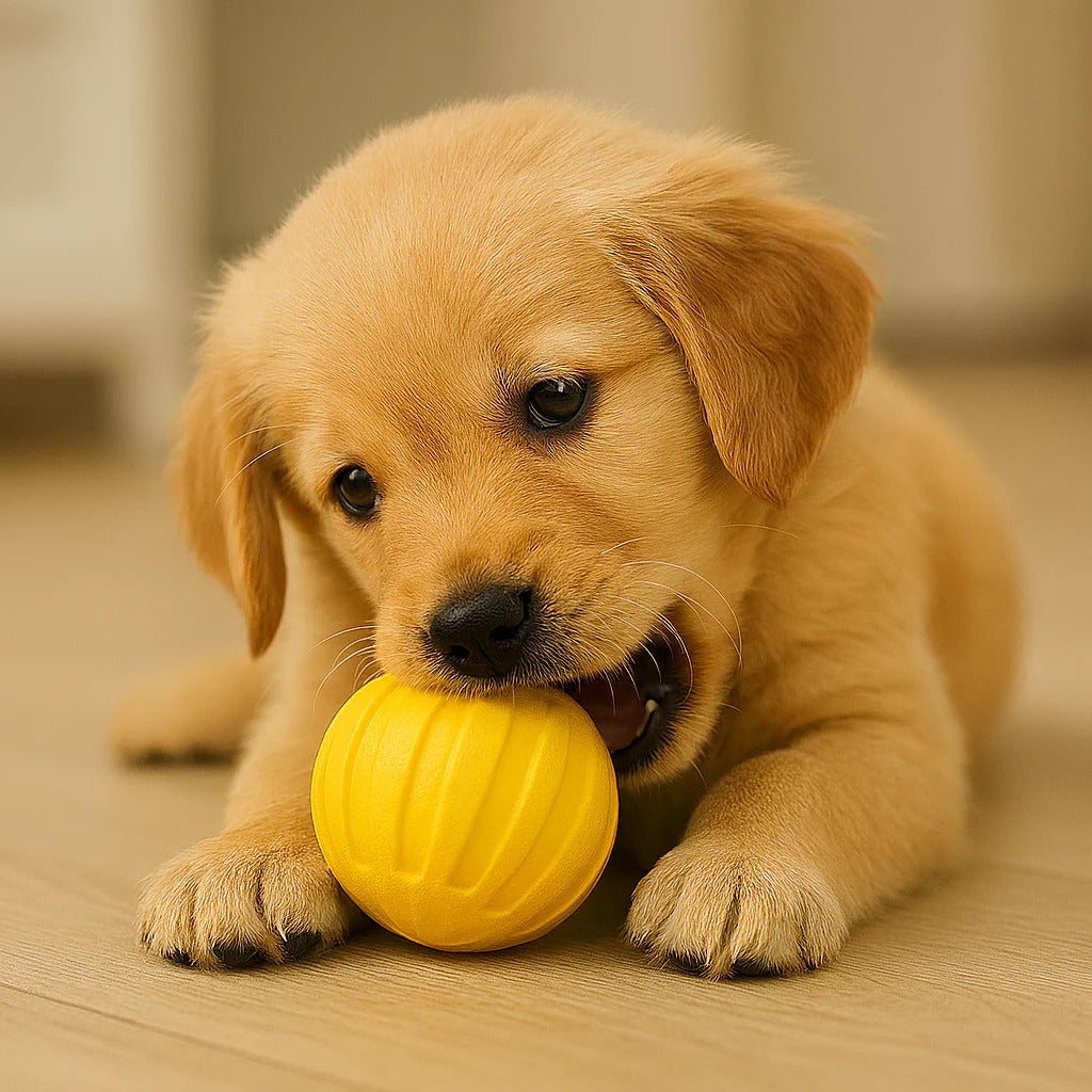 Durable Dog Ball Toy with Grooved Surface for Enhanced Grip and Playtime Fun
