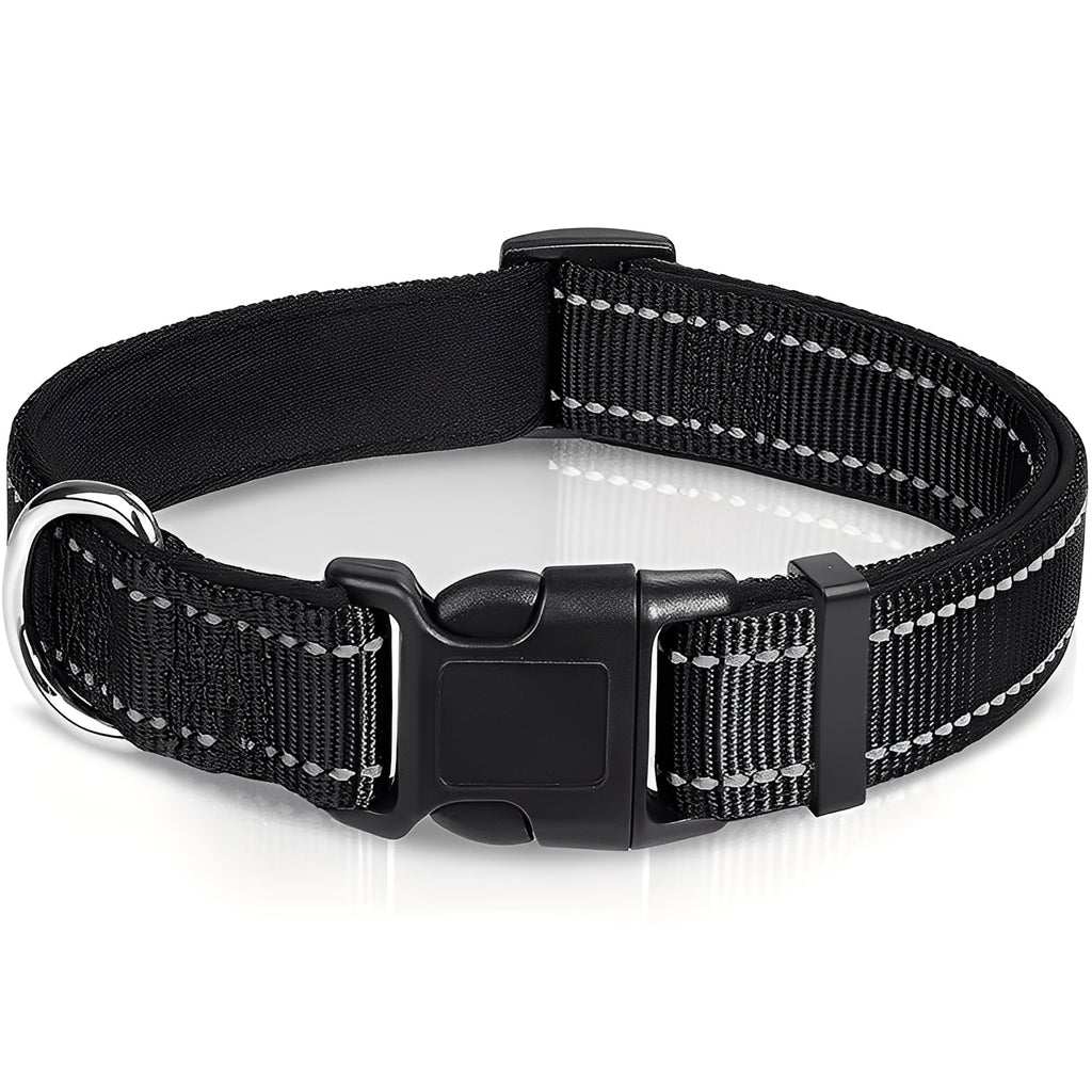 Adjustable Nylon Dog Collar with Durable Clip Buckle - Comfortable & Stylish Pet Accessory