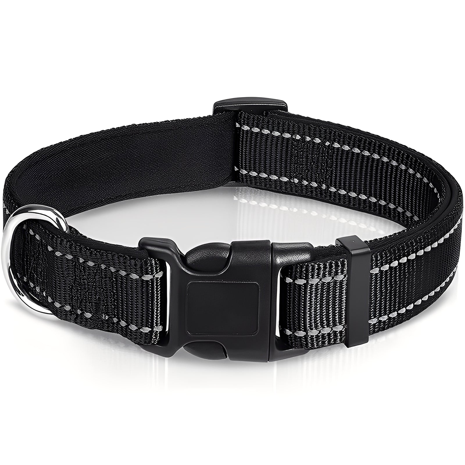 Adjustable Nylon Dog Collar with Durable Clip Buckle - Comfortable & Stylish Pet Accessory