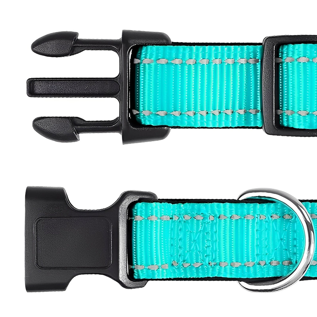 Adjustable Nylon Dog Collar with Durable Clip Buckle - Comfortable & Stylish Pet Accessory