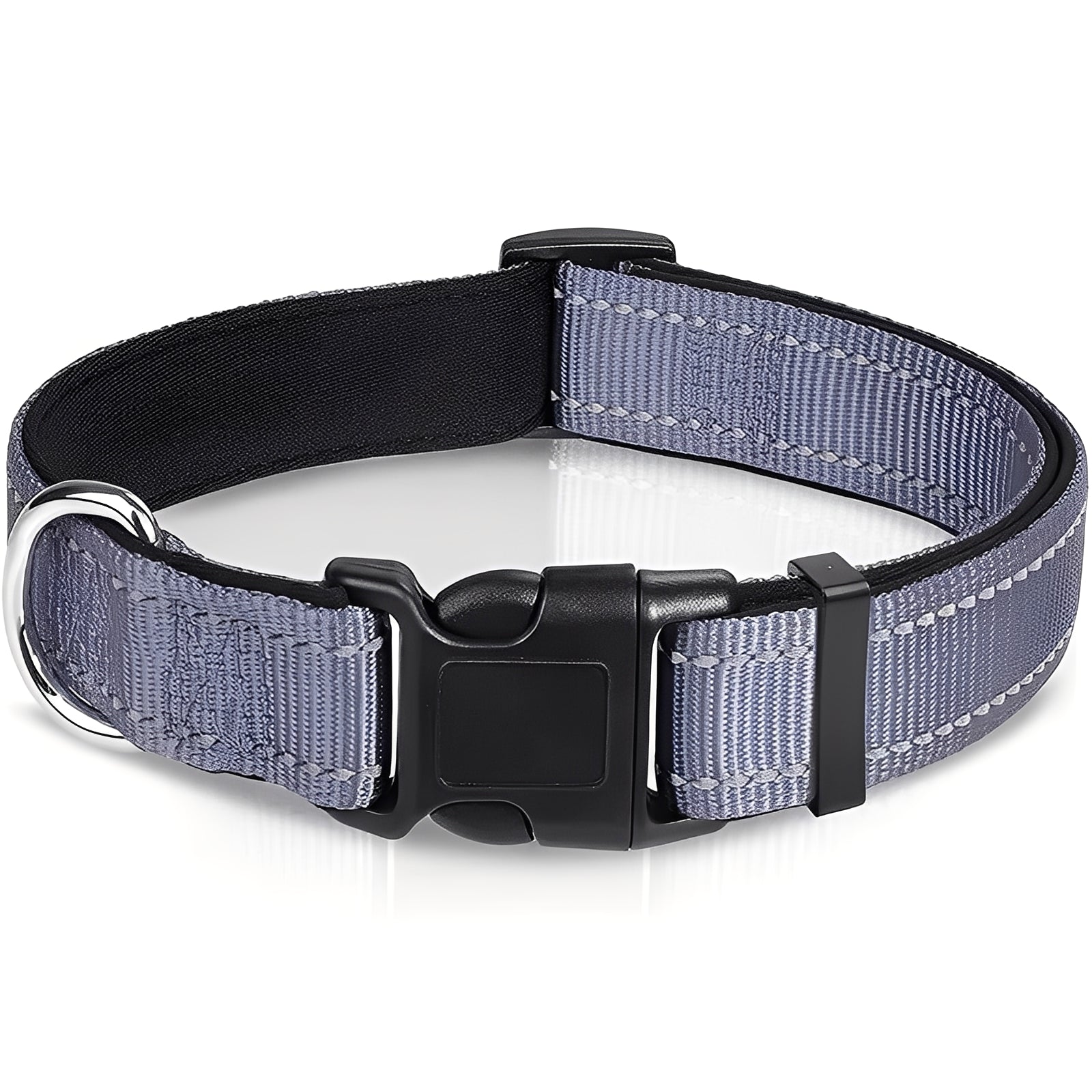 Adjustable Nylon Dog Collar with Durable Clip Buckle - Comfortable & Stylish Pet Accessory