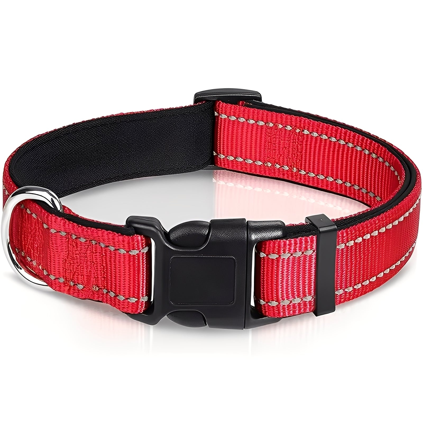 Adjustable Nylon Dog Collar with Durable Clip Buckle - Comfortable & Stylish Pet Accessory