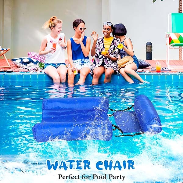 Comfortable Floating Water Chair with Backrest - Ideal for Pool and Beach Relaxation