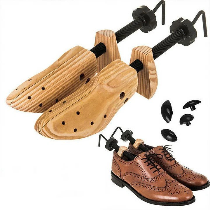 Adjustable Wood Shoe Trees for Perfect Shoe Shape Support - Premium Fit & Durability