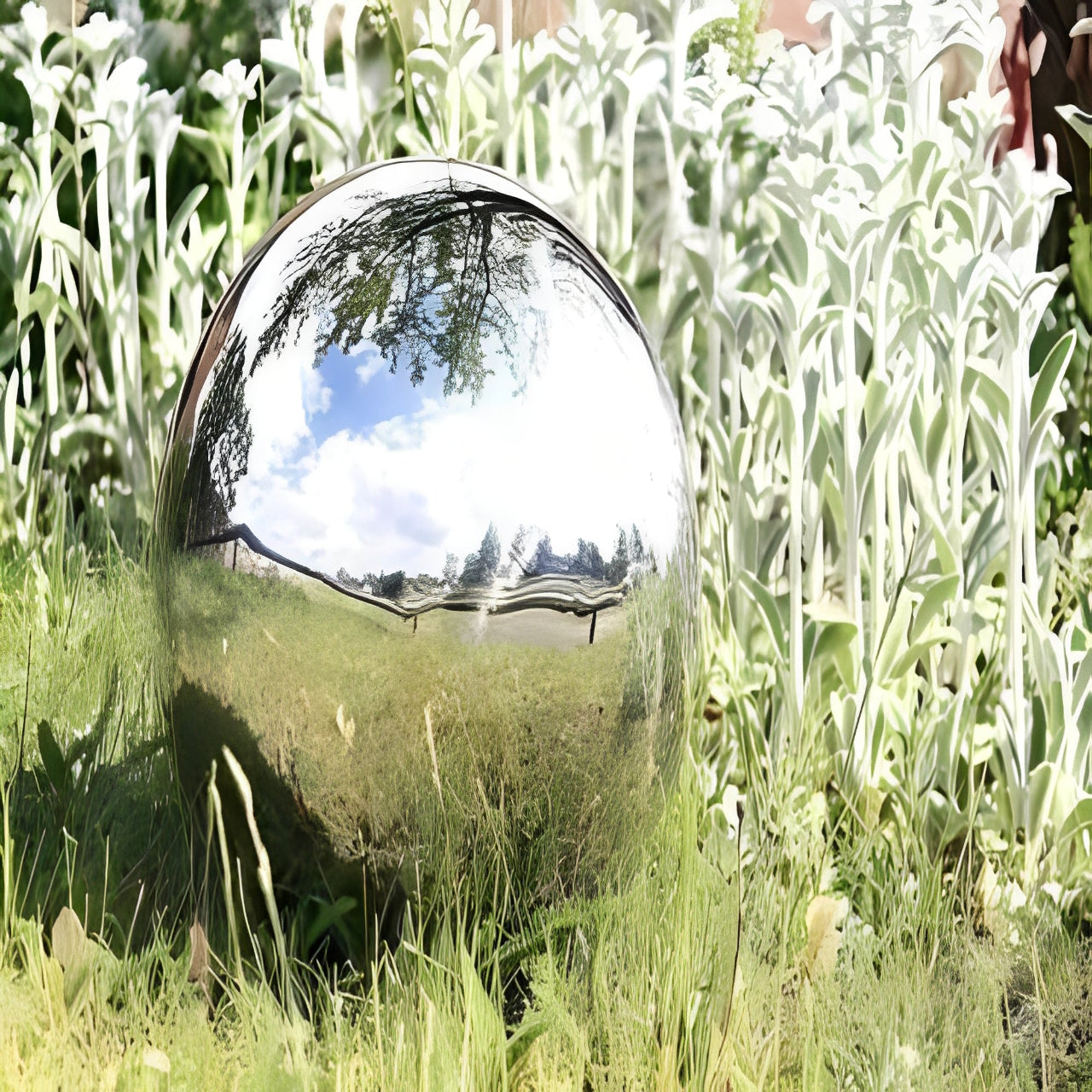 Stainless Steel Garden Decorative Viewing Balls - Elegant Outdoor Accents for Landscaping & Home Decor