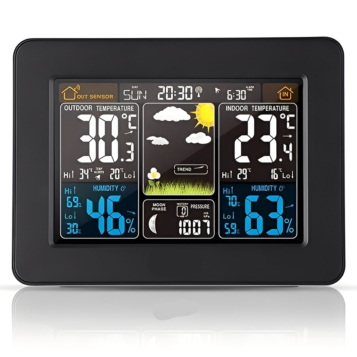 Smart Wireless Temperature and Humidity Monitor - Indoor & Outdoor Use with Real-Time Alerts
