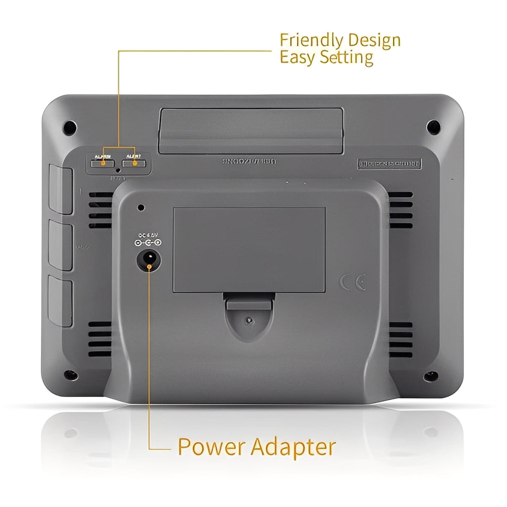 Smart Wireless Temperature and Humidity Monitor - Indoor & Outdoor Use with Real-Time Alerts