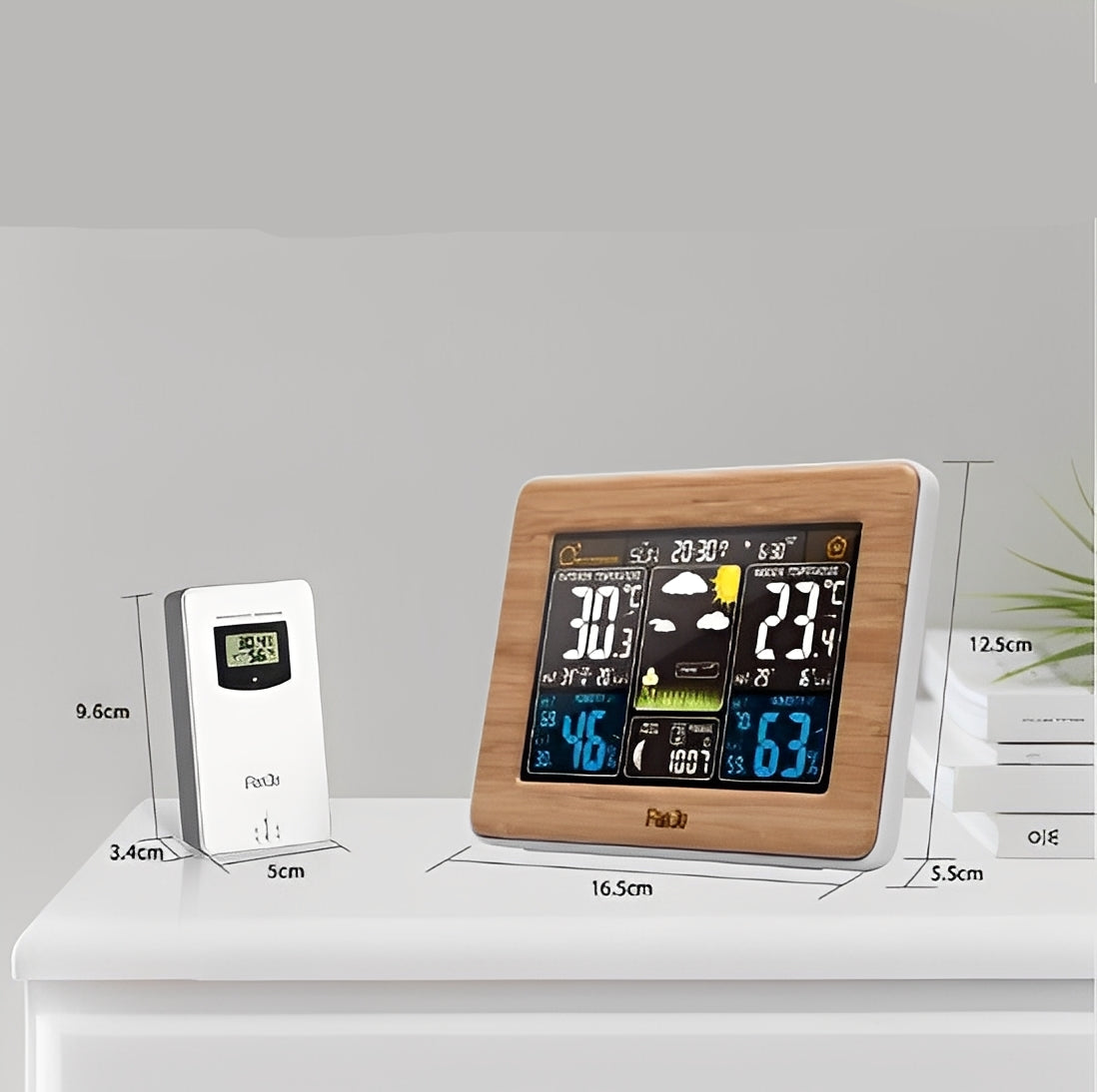Smart Wireless Temperature and Humidity Monitor - Indoor & Outdoor Use with Real-Time Alerts