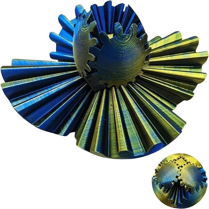 Steampunk Gear Ball Fidget Toy - Unique Stress Relief Spinner for Adults & Kids