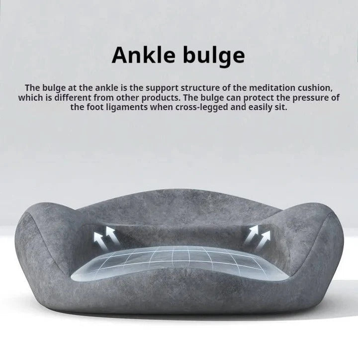 Premium Round Meditation Cushion with Supportive Memory Foam Core for Ultimate Comfort