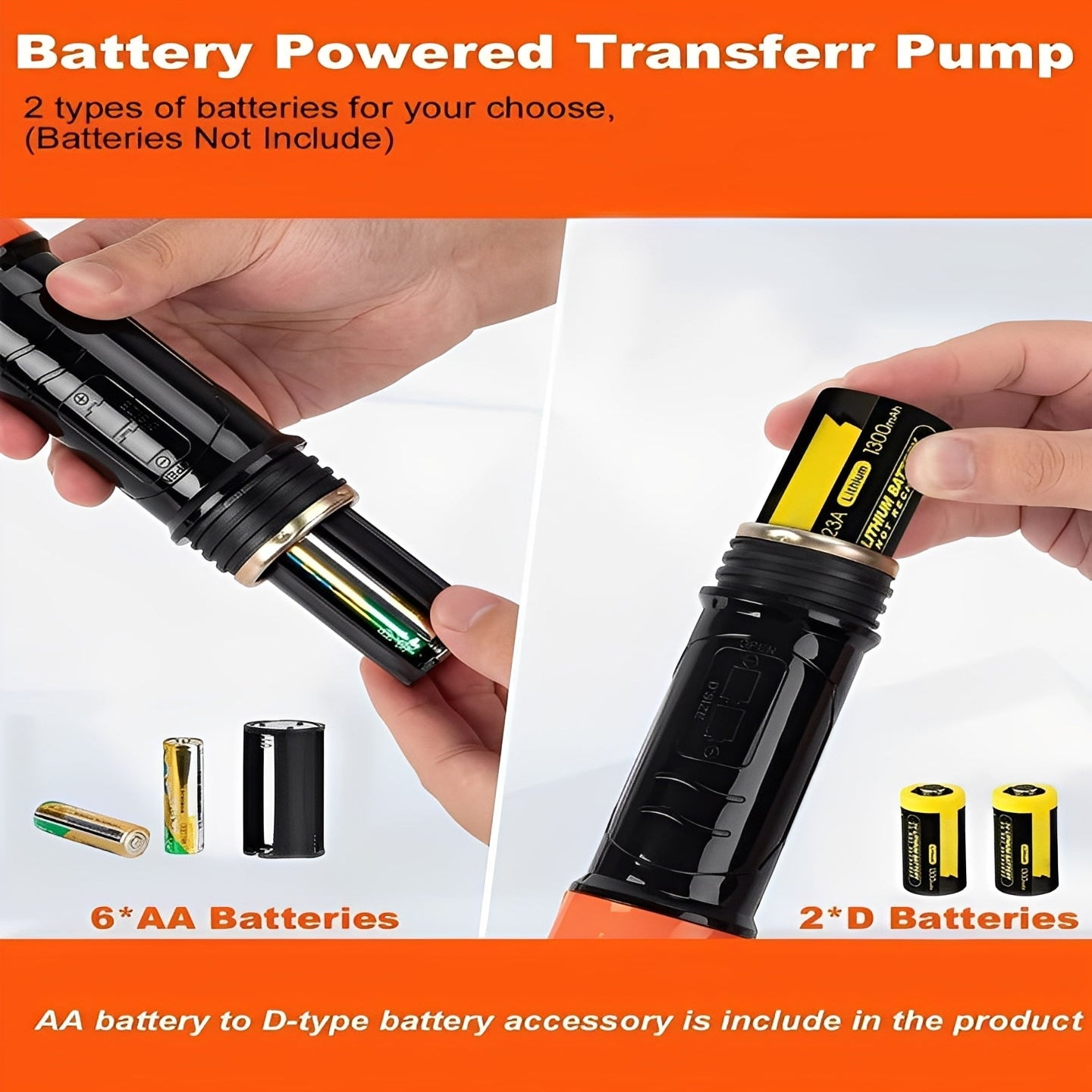 Portable Battery-Powered Electric Pump for Efficient Fuel & Fluid Transfer - Ideal for Cars, Boats, and Equipment