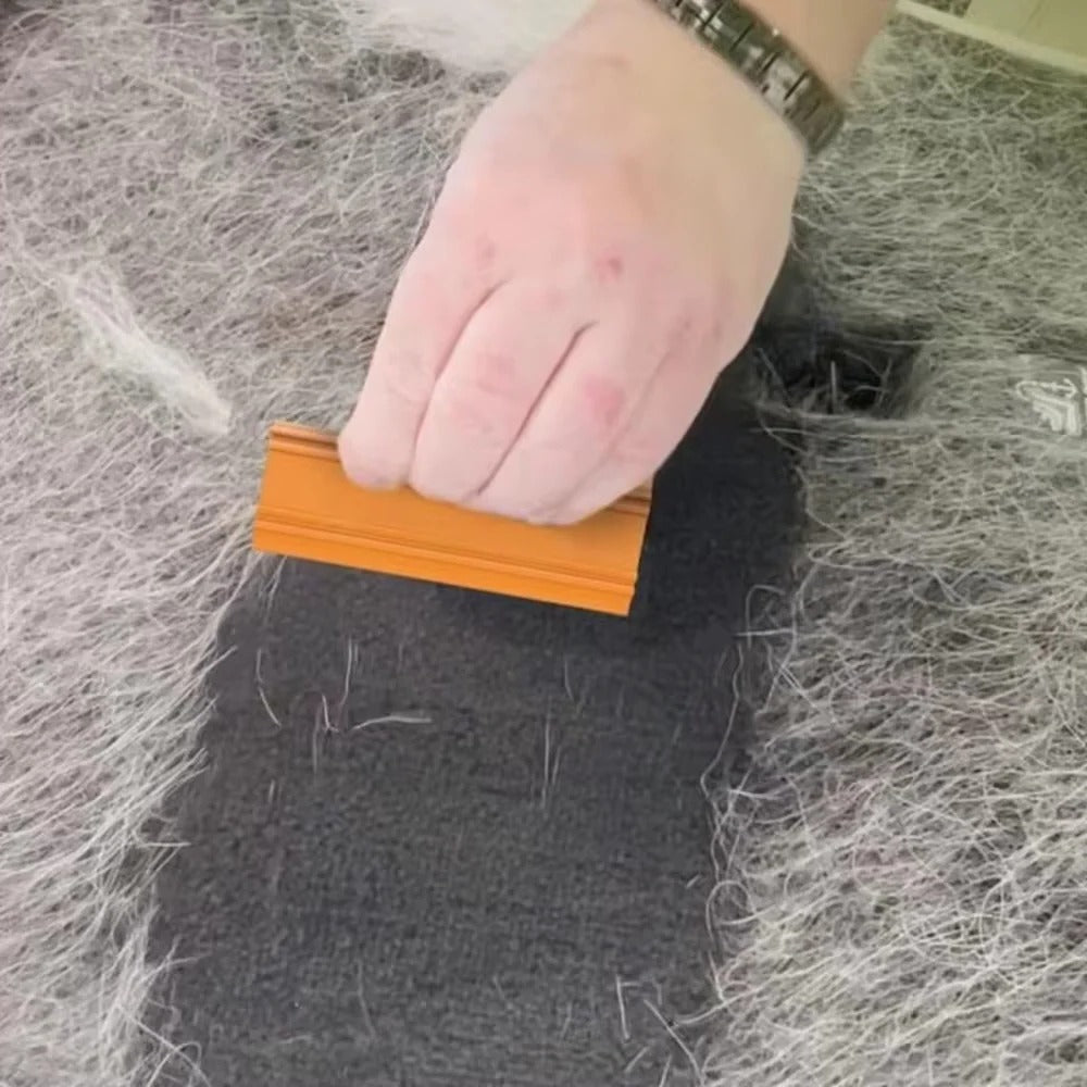 Portable Pet Hair Remover Scraper for Carpets & Furniture - Effective & Easy to Use